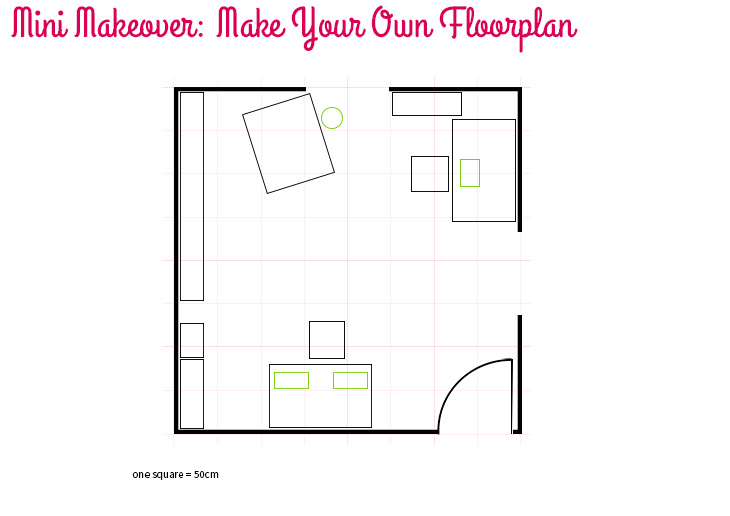 Mini Makeover: Make Your Own Floorplan via Style for a Happy Home