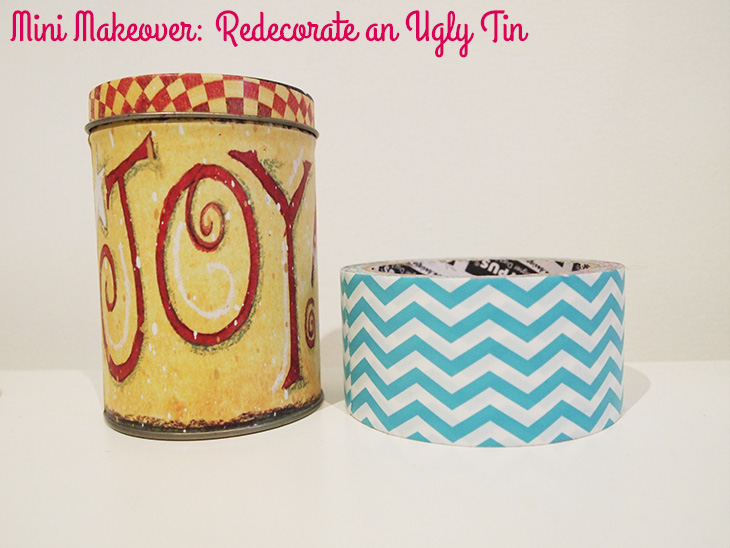 Mini Makeover: Redecorate an Ugly Tin via Style for a Happy Home