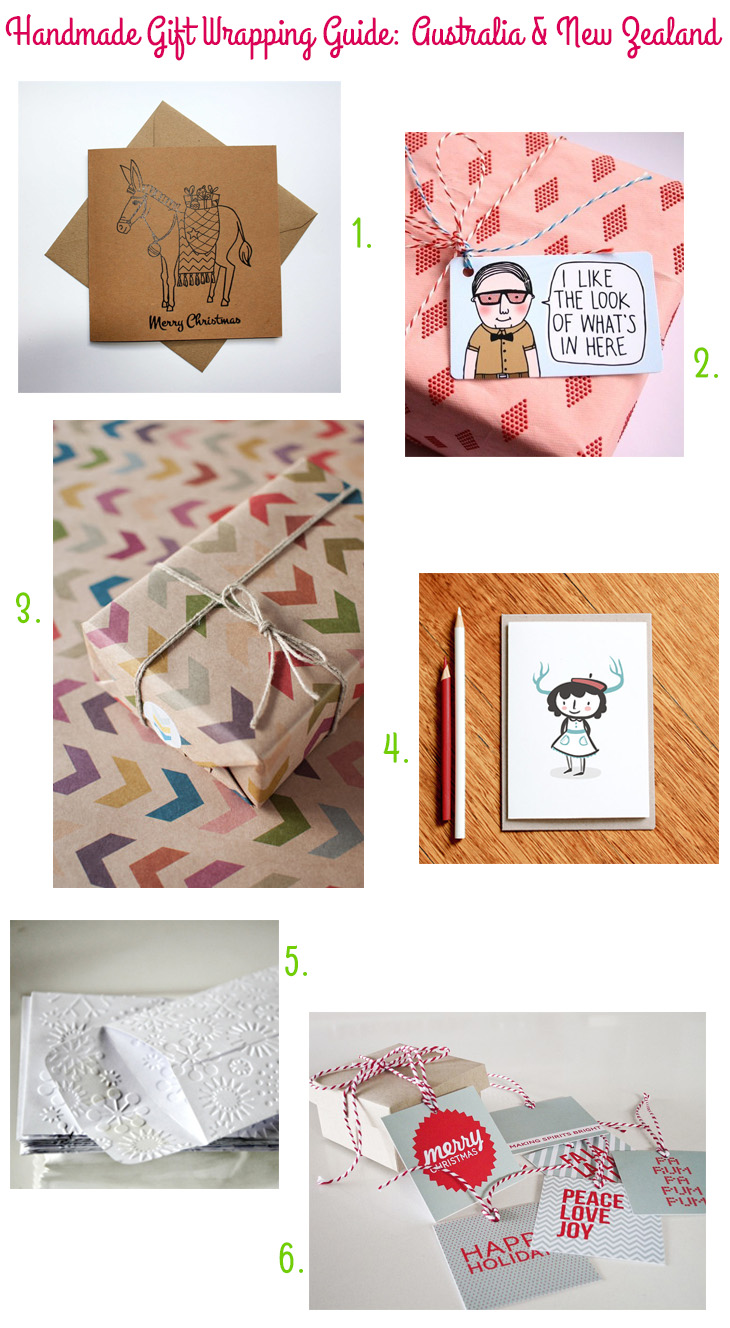 Handmade Gift Wrapping Guide: Australia & New Zealand via Style for a Happy Home
