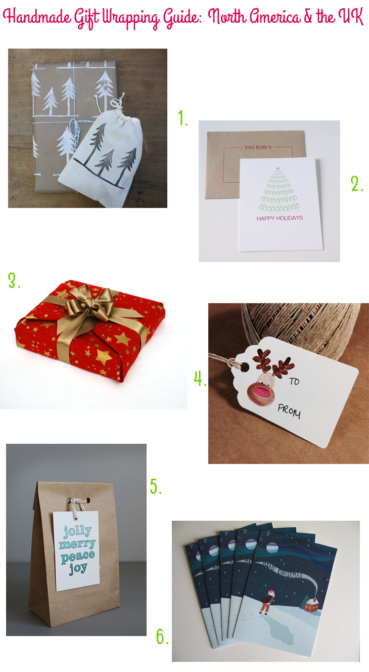 Handmade Gift Wrapping Guide: North America & the UK via Style for a Happy Home