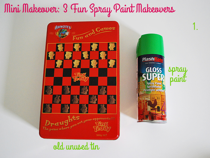 Mini Makeover: 3 Fun Spray Paint Makeovers on Style for a Happy Home