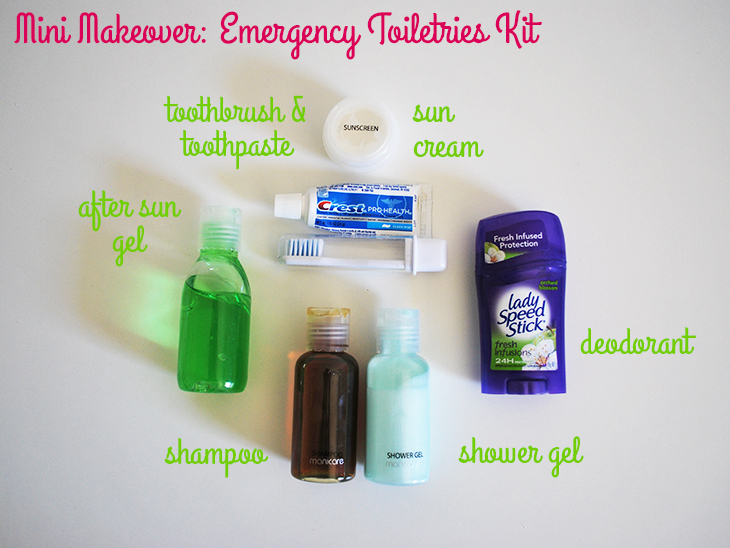 Mini Makeover: Emergency Toiletries Kit  via Style for a Happy Home