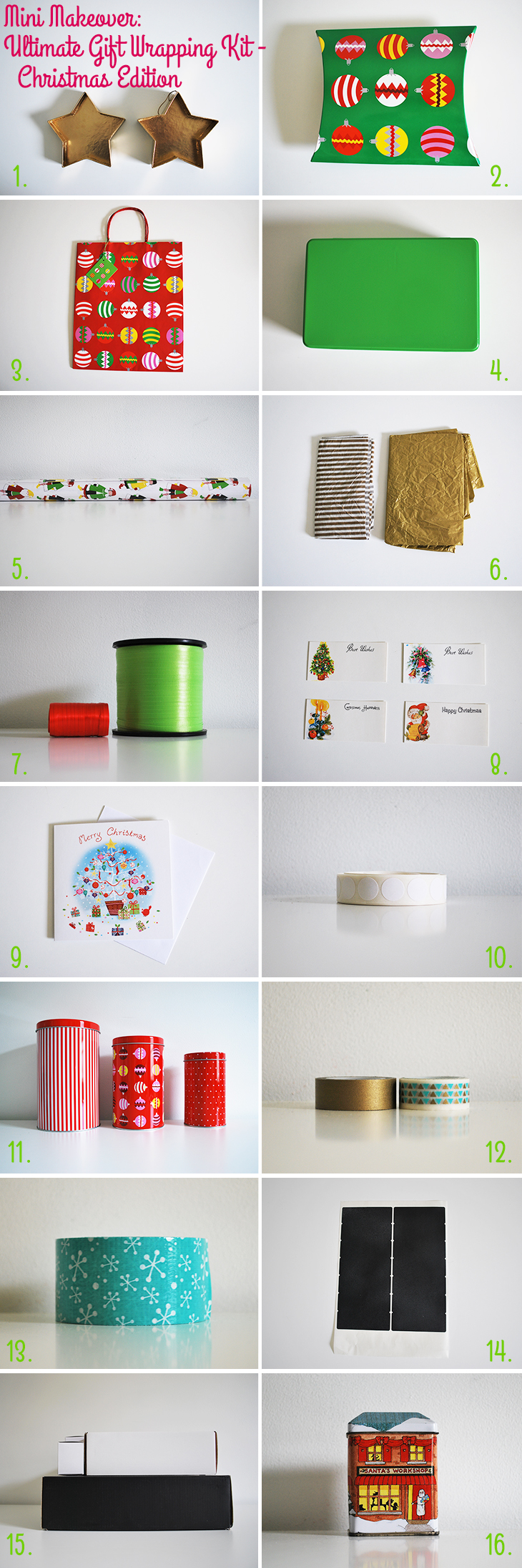 Mini Makeover: Ultimate Gift Wrapping Kit - Christmas Edition on Style for a Happy Home