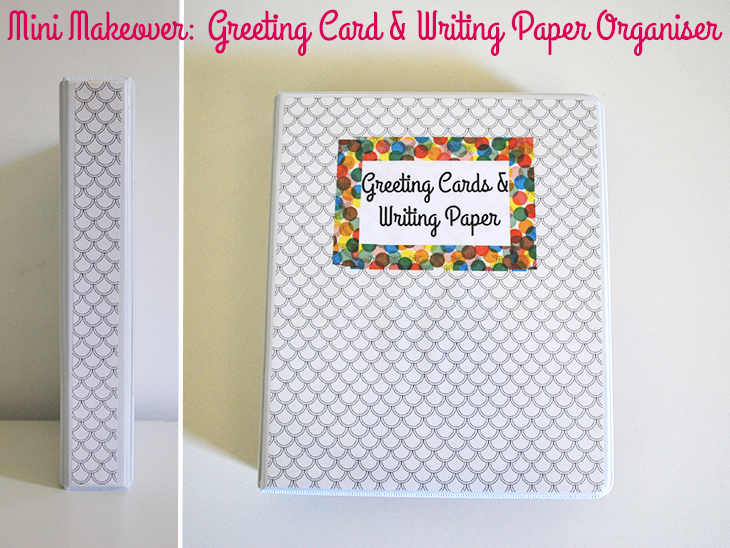 Mini Makeover: Greeting Card & Writing Paper Organiser on Style for a Happy Home
