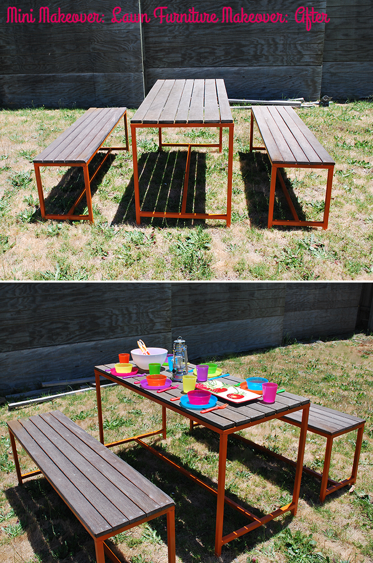 Mini Makeover: Lawn Furniture Makeover After on Style for a Happy Home