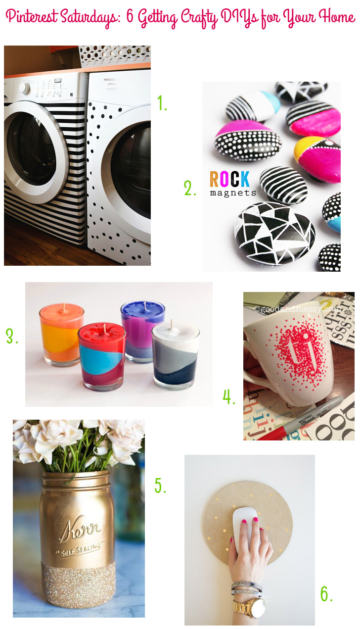 Pinterest Saturdays: 6 Getting Crafty DIYs for Your Home on Style for a Happy Home