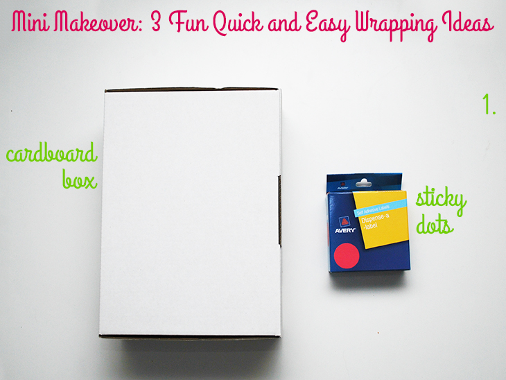 Mini Makeover: 3 Fun Quick and Easy Wrapping Ideas (1) on Style for a Happy Home