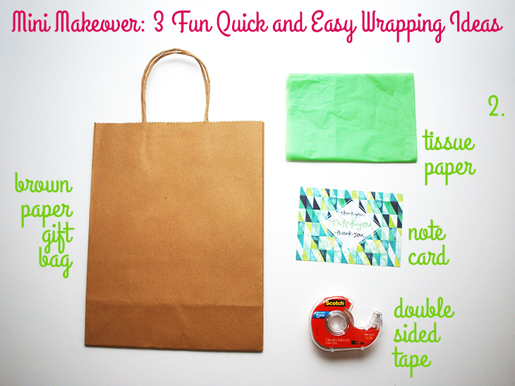 Mini Makeover: 3 Fun Quick and Easy Wrapping Ideas (2) on Style for a Happy Home
