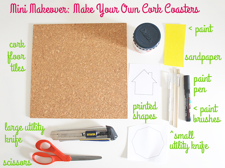 Mini Makeover: Make Your Own Cork Coasters on Style for a Happy Home