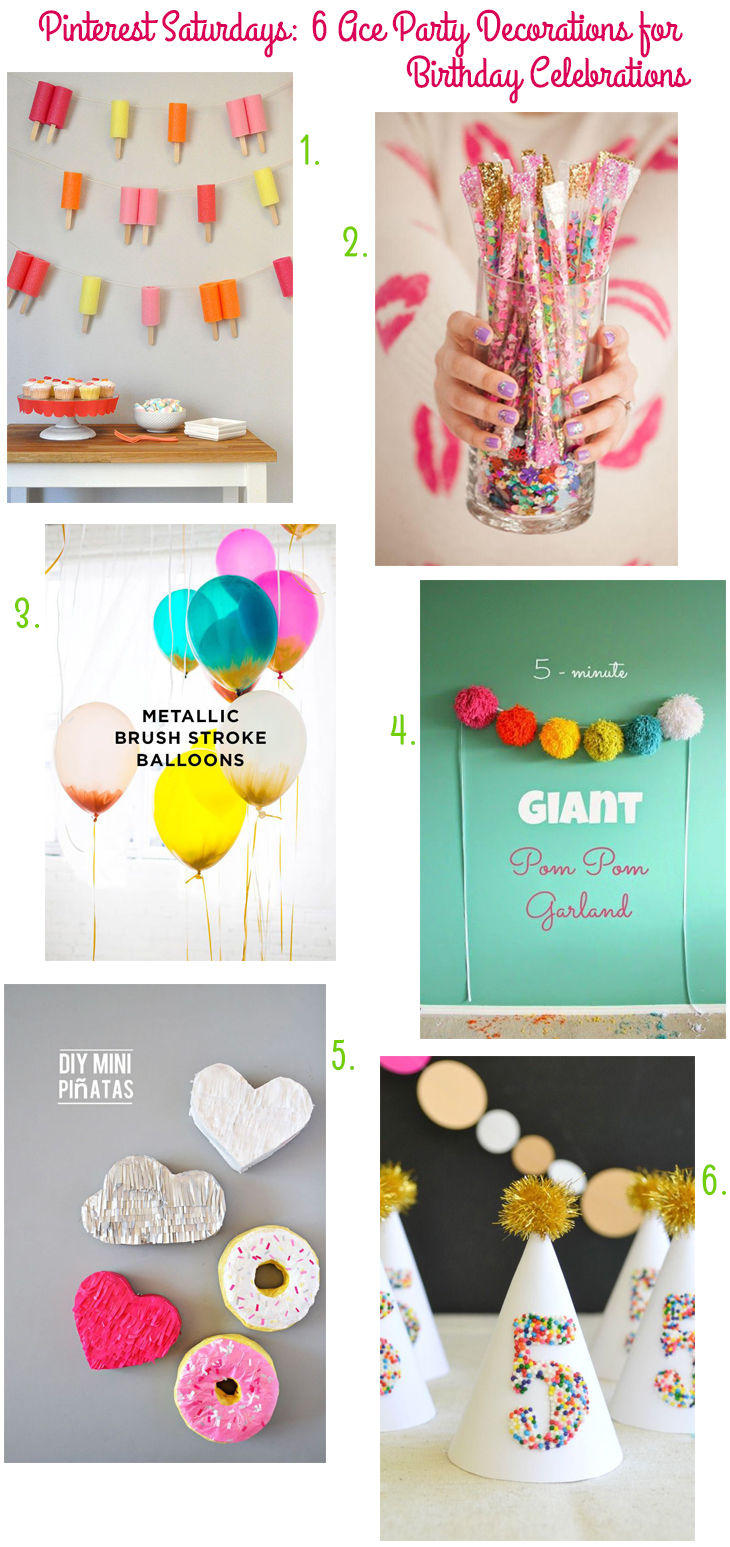 Pinterest Saturdays: 6 Ace Party Decorations for Birthday Celebrations on Style for a Happy Home