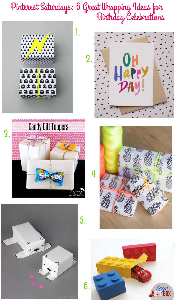 Pinterest Saturdays: 6 Great Wrapping Ideas for Birthday Celebrations on Style for a Happy Home