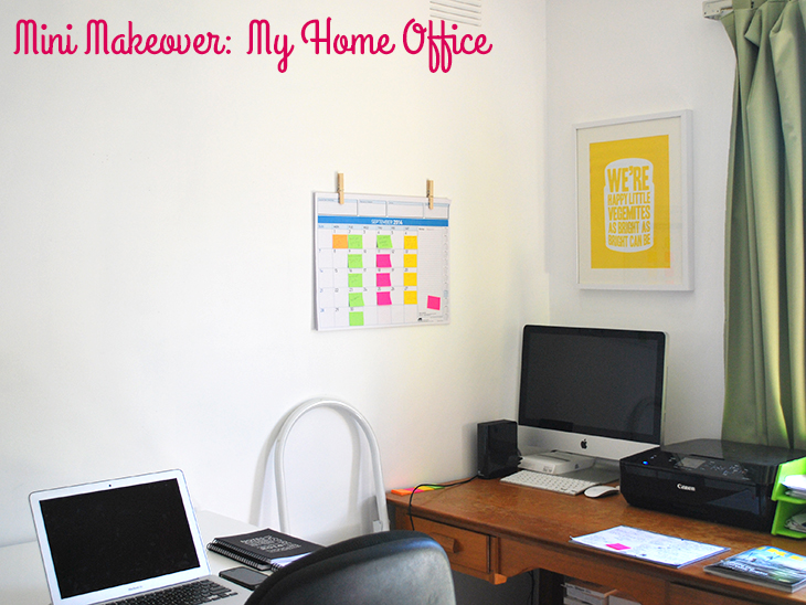 Mini Makeover: My Home Office, a tour of Dannielle's office/studio, on Style for a Happy Home