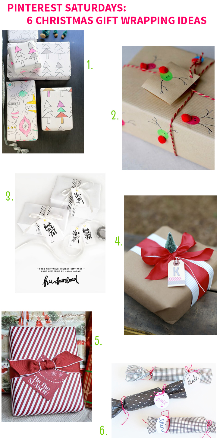 Pinterest Saturdays: 6 Christmas Gift Wrapping Ideas on Style for a Happy Home // Click for details