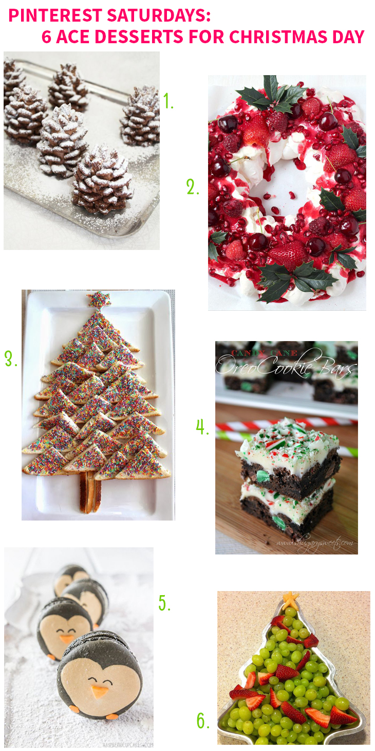Pinterest Saturdays: 6 Ace Desserts for Christmas Day on Style for a Happy Home // Click for details