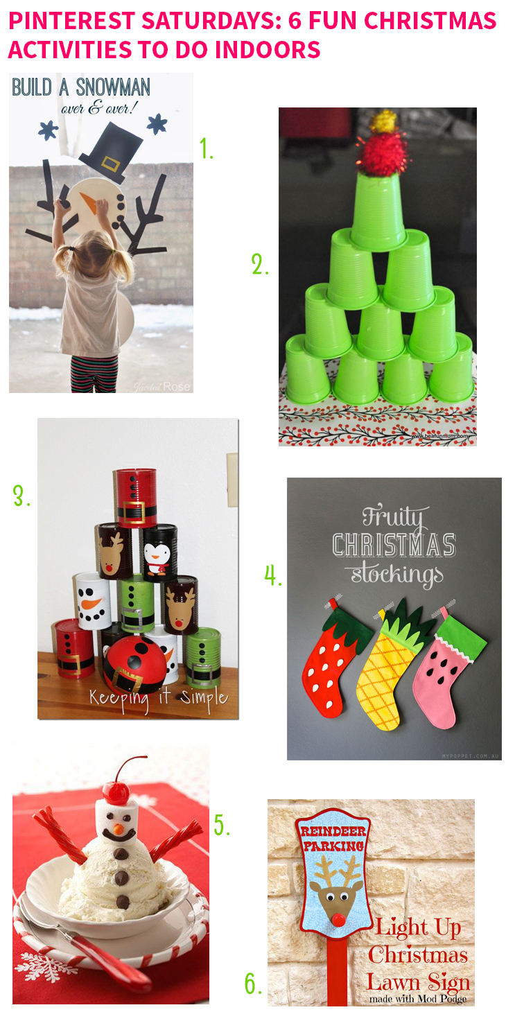 Pinterest Saturdays: 6 Fun Christmas Activities To Do Indoors on Style for a Happy Home // Click for details