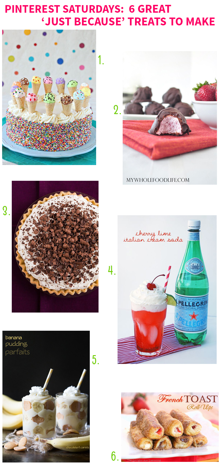 Pinterest Saturdays: 6 Great ‘Just Because’ Treats to Make on Style for a Happy Home // Click for details