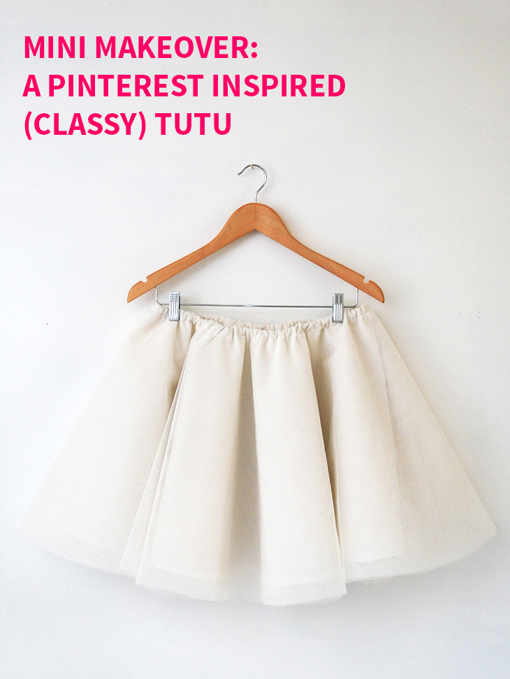 Mini Makeover: A Pinterest Inspired (Classy) Tutu on Style for a Happy Home // Click for more