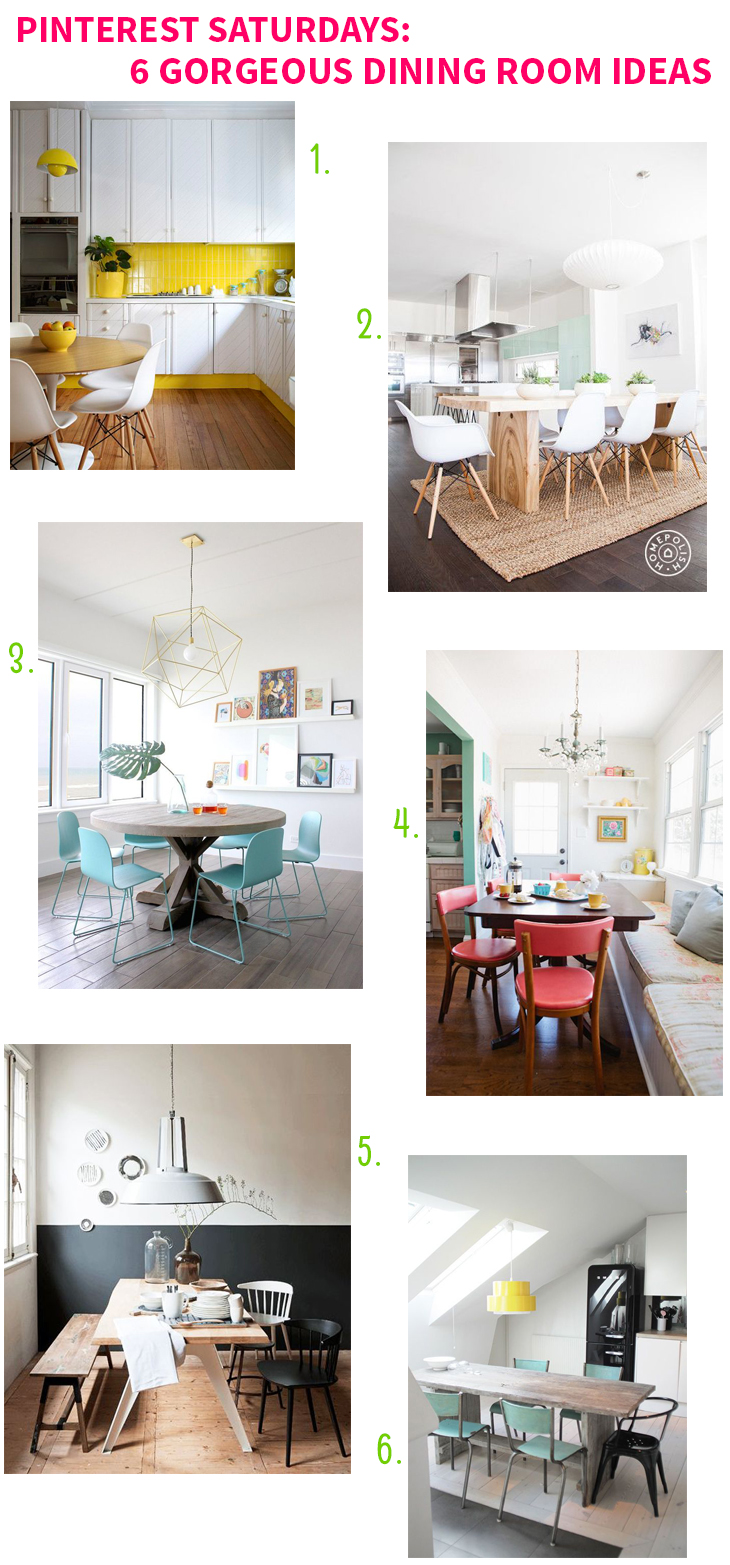 Pinterest Saturdays: 6 Gorgeous Dining Room Ideas on Style for a Happy Home // Click for details