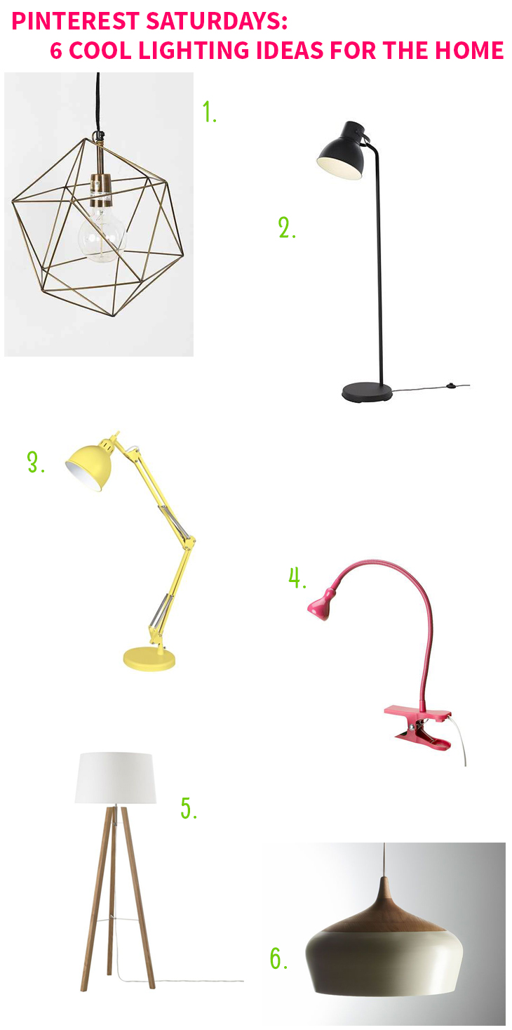 Pinterest Saturdays: 6 Cool Lighting Ideas for the Home on Style for a Happy Home // Click for details