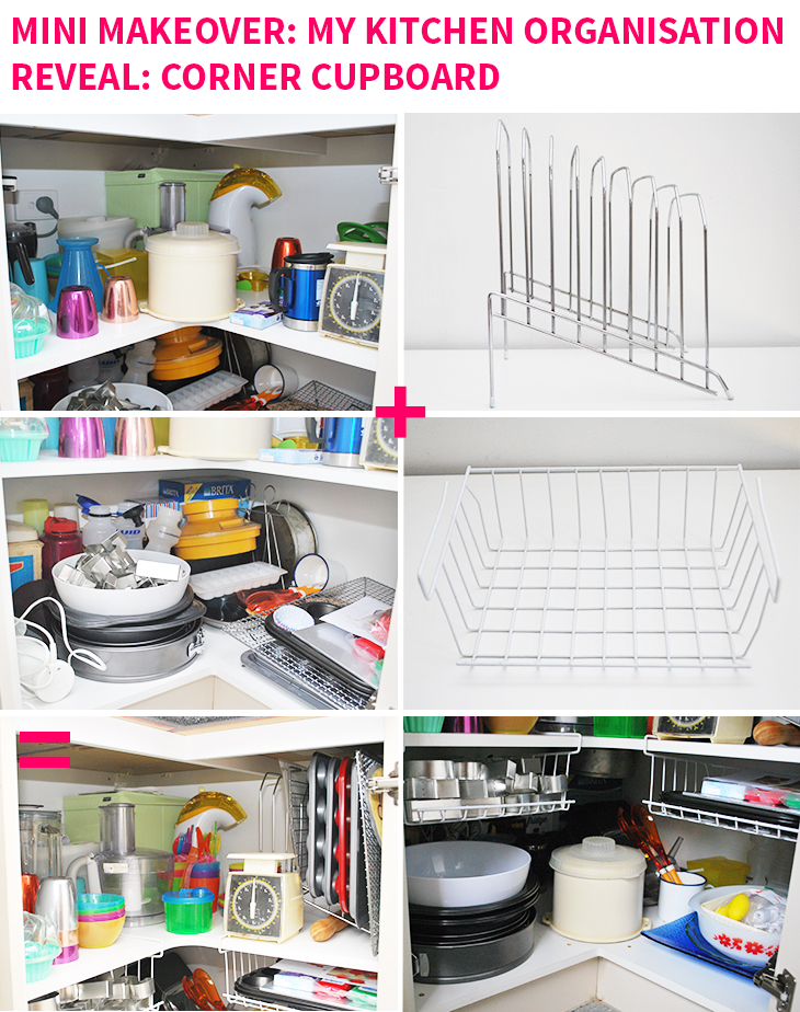 Mini Makeover: My Kitchen Organisation Reveal: Corner Cupboard on Style for a Happy Home // Click for more