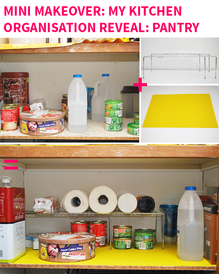 Mini Makeover: My Kitchen Organisation Reveal: Pantry (Shelf 3) on Style for a Happy Home // Click for more