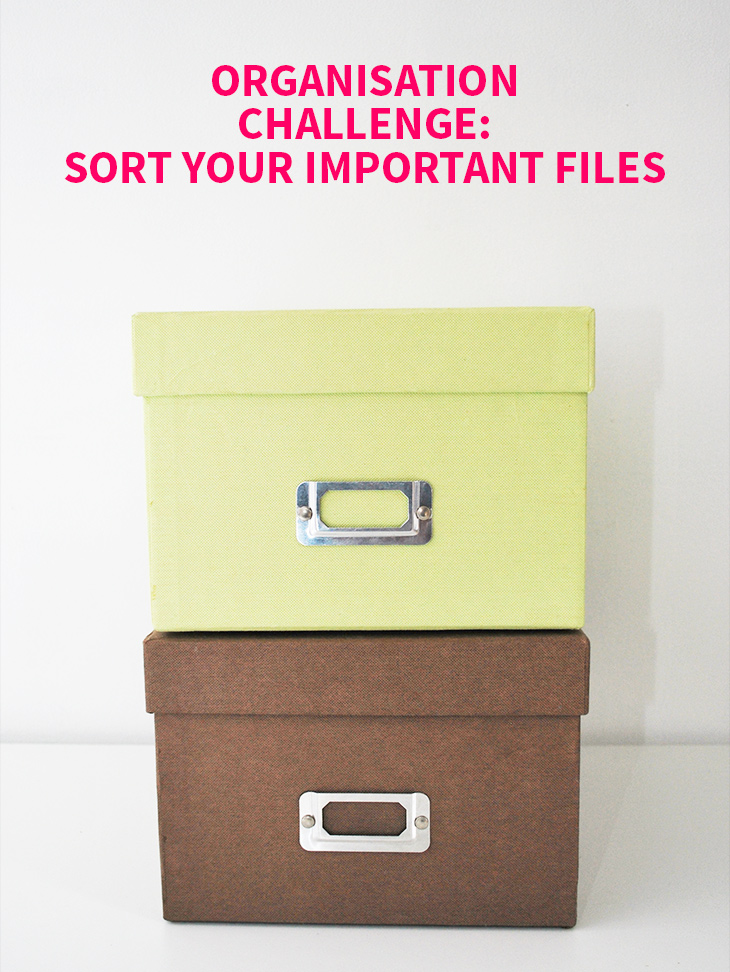 Organisation Challenge: Sort Your Important Files // Click for details