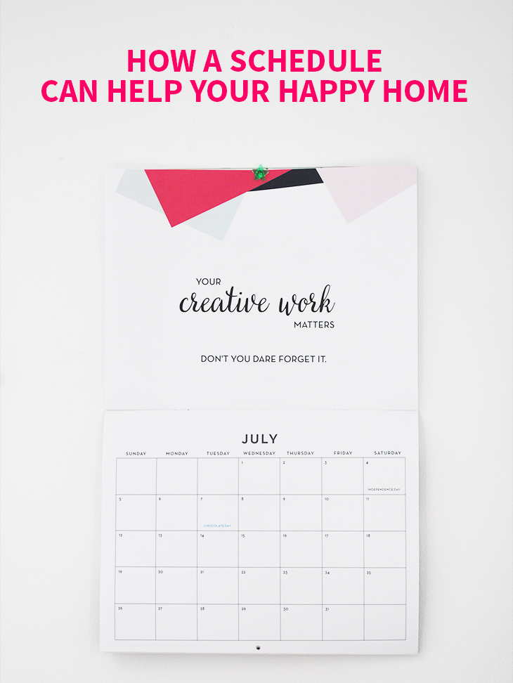 How a Schedule Can Help Your Happy Home on Style for a Happy Home // Click for more