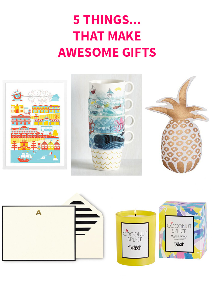 5 things... That Make Awesome Gifts on Style for a Happy Home // Click for details