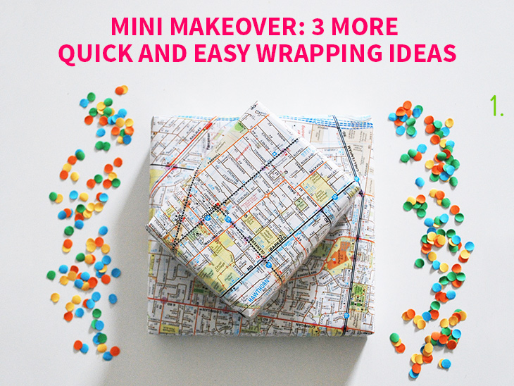 Mini Makeover: 3 More Quick and Easy Wrapping Ideas on Style for a Happy Home // Click for details