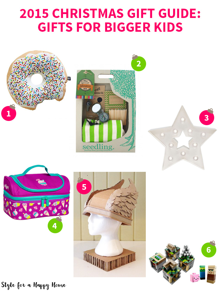 2015 Christmas Gift Guide: Gifts for Bigger Kids on Style for a Happy Home // Click for details
