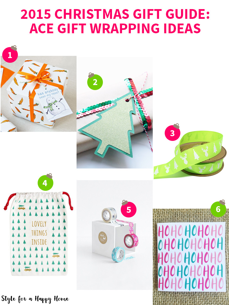 2015 Christmas Gift Guide: Ace Gift Wrapping Ideas on Style for a Happy Home // Click for details