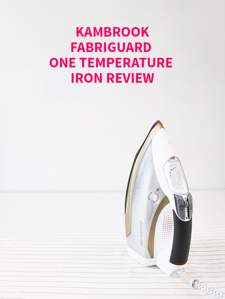 Kambrook FabriGuard One Temperature Iron Review on Style for a Happy Home // Click for review