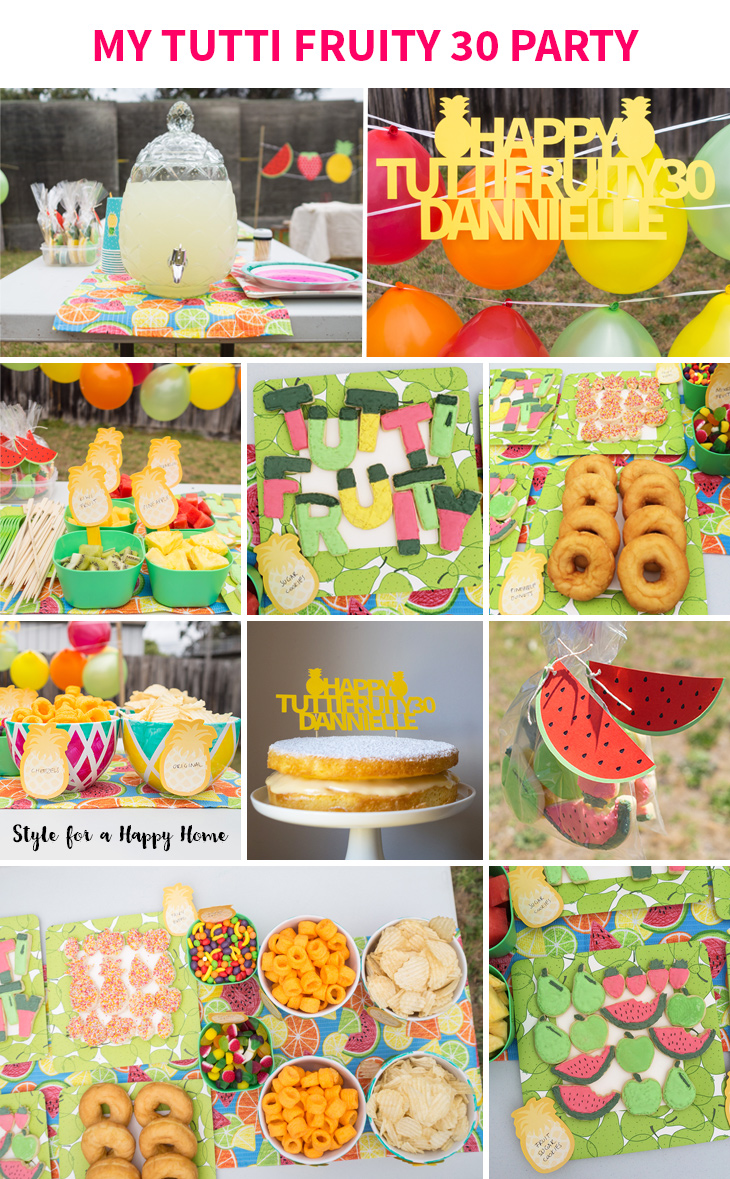 My Tutti Fruity 30 Party on Style for a Happy Home // Click for more