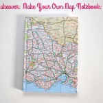 Mini Makeover: Make Your Own Map Notebook (after) on Style for a Happy Home